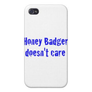 honey badger doesn't care iPhone 4 covers
