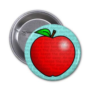 An Apple A Day Keeps The Doctor Away Buttons