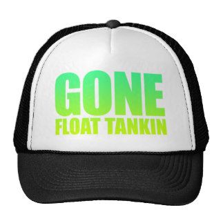 GONE FLOAT TANKING, Isolation Tank Meme   Lime Mesh Hat