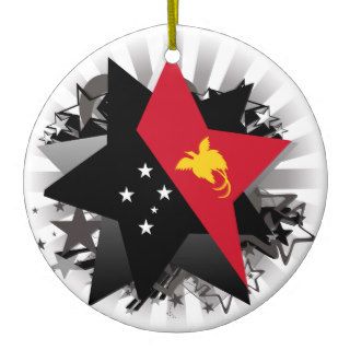 Papua New Guinea Star Christmas Ornaments