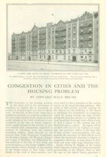 1911 Tenements Congestion in Cities Housing Problems  Prints  