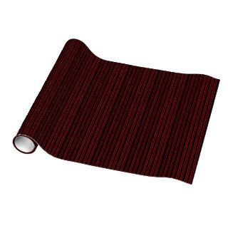 Black and Red Stripes Gift Wrapping Paper