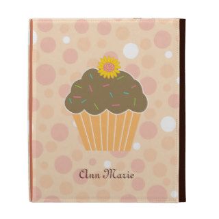 Sweet Orange Cupcake iPad Folio Cases