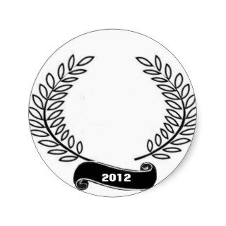 Olive Wreath Sticker 2012