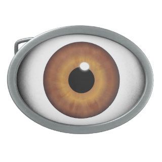 Brown Eyeball Eye Iris Cool Custom Belt Buckle