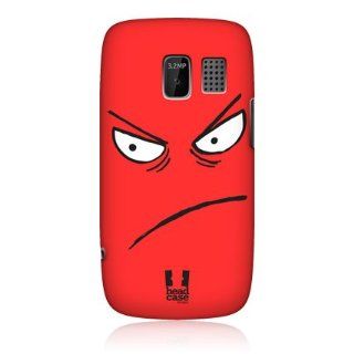 Head Case Designs Angry Emoticon Kawaii Edition Glossy Hard Back Case For Nokia Asha 302 Cell Phones & Accessories