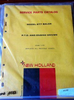 New Holland 277 PTO & Engine Driver Baler Parts Manual 