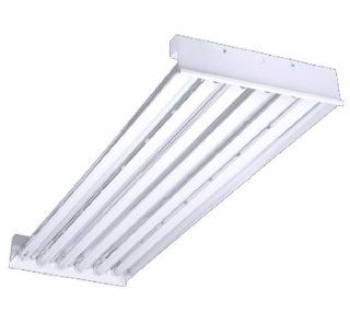 Nicor 20846 120 277 High Bay Linear Fluorescent T8 6 Lamp Fixture   Commercial Bay Lighting  