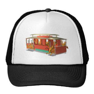ValxArt cable car hat with wood creatures