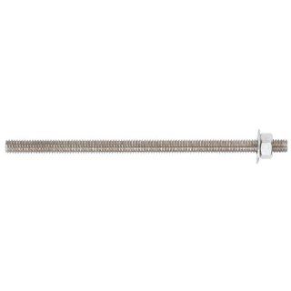 304 Stainless Steel Threaded Rod 3'L   1/4" x 20 Threads/inch