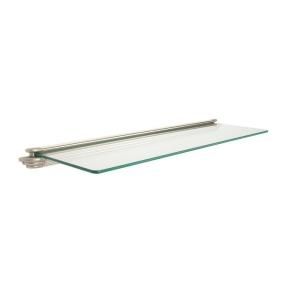 Knape & Vogt Premier 8 in. x 27 in. Gray Glass Decorative Shelf Kit 99T EG 24