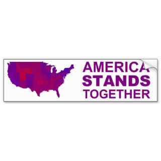 America Stands Together   Centrist / Moderate Gear Bumper Stickers