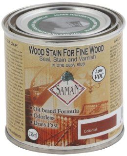 SamaN SAM 305 8 8 Ounce Interior Stain for Fine Wood for Seal, Stain and Varnish, Colonial   Household Wood Stains  