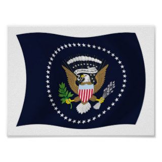 U.S. Presidential Seal Flag Poster Print