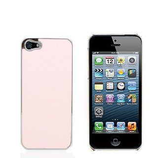 CoverON Hard LIGHT PINK GLITTER BLING Cover with SILVER CHROME TRIM Case For Apple Iphone 5S / 5 [WCF804] Cell Phones & Accessories