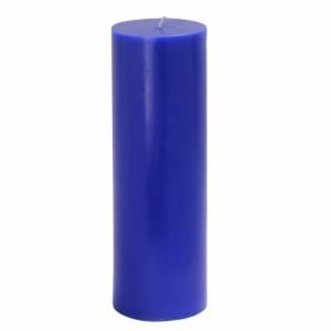 Zest Candle 3 in. x 9 in. Blue Pillar Candles Bulk (12 Case) CPZ 099_12