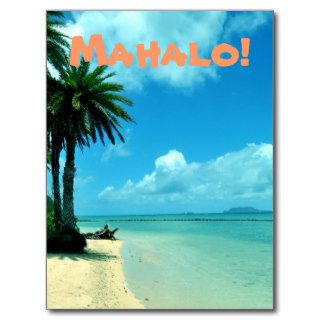 Blue Hawaii Beach Postcard