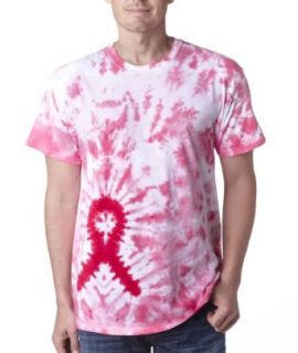Gildan Tie Dye   Awareness Ribbon Cotton T Shirt. 65 Clothing