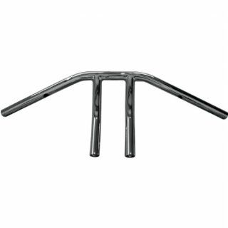 LA Choppers 1in. Old School Handlebar   10in. Reverse T   Chrome , Handle Bar Size 1in., Color Chrome 0601 2076 Automotive