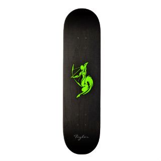 Chartreuse, Neon Green Sagittarius Skateboard
