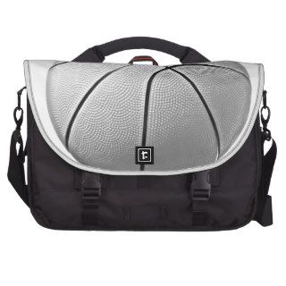 Black & White Basketball Laptop Commuter Bag