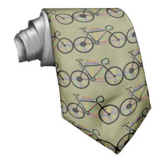 Motivational Bike, Cycle, Biking Khaki color Necktie