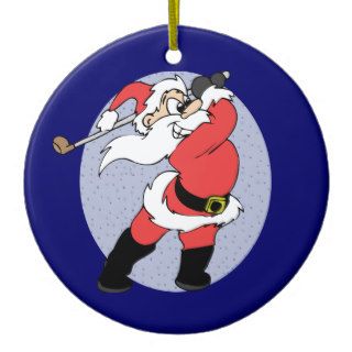 Santa Claus Golf Ornament