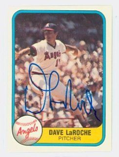 Dave Laroche AUTO 1981 Fleer #285 Angels Sports Collectibles