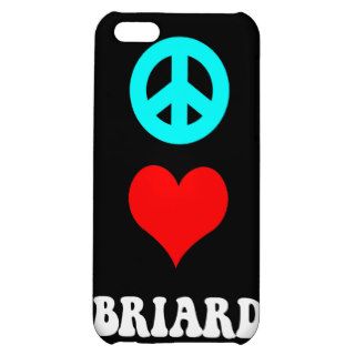 peace love Briard iPhone 5C Cases