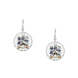  James Bonds coat of arms The world is not enough Earring Circle Charm   Standard Multi color Jewelry