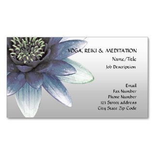 Peace l Beautiful Blue Lotus Flower Business Card