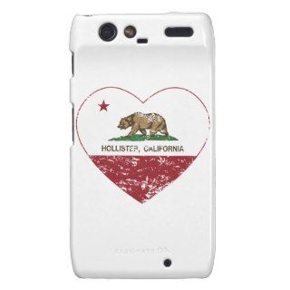 california flag hollister heart distressed motorola droid RAZR cover
