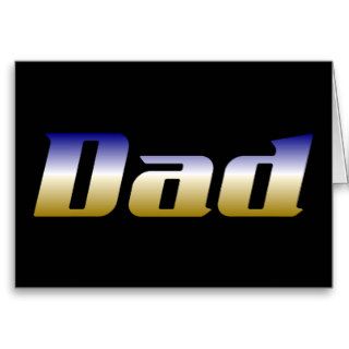 Action Dad Word Father's Day Greeting Card