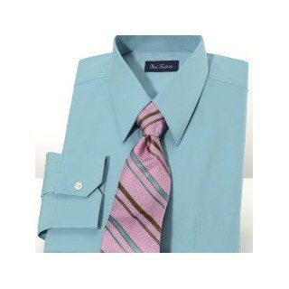 European Style Solid Dress Shirt Teal 14.5/32 at  Men�s Clothing store