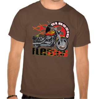 Vintage Flame Motorcycle T shirts
