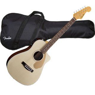 Fender Malibu CE Acoustic Electric Guitar PAK w/ Gig Bag Musical Instruments