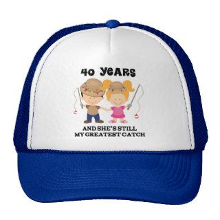 40th Wedding Anniversary Gift For Him Hat