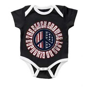 Black Crowes Bodysuit ''Euphoria Or Bust' Black' Infant Onesie (18 24 Months) Clothing