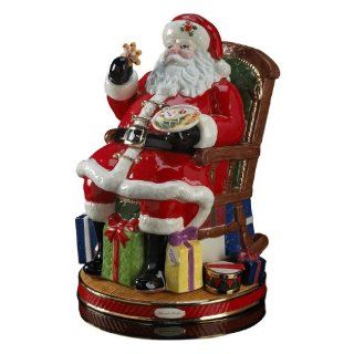 RADKO MIDNIGHT TREATS Santa Christmas Snack & Cookie Jar  
