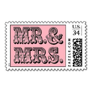 Bridal Unique Love Design Light Pink Postage Stamp
