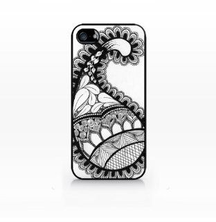 Paisley Pattern   Flat Back, iphone 4 case, iPhone 4s case, Hard Plastic Black case   GIV IP4 292 BLACK Cell Phones & Accessories