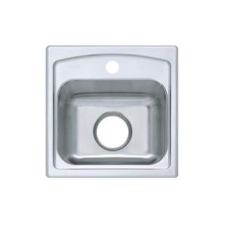 KOHLER Toccata Self Rimming Stainless Steel 15x15x7.6875 1 Hole Single Bowl Kitchen Sink K 3349 1 NA