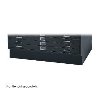 Safco Products   Closed Base for 4994   4995BLR   Color Black   Dimensions 40 1/2"w x 26 3/4"d x 6"h   Material Steel   Organizing is basic with the Flat File Closed Base. Create a flat file detail in your office and retrieve your files w