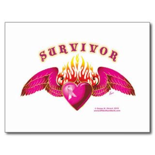 Breast Cancer Survivor Logo Postcard