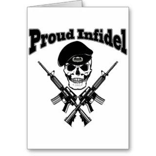 Proud Infidel (Skull) Greeting Card