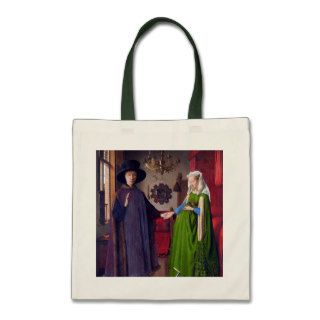 Wedding Portrait by Jan Van Eyck Canvas Bag