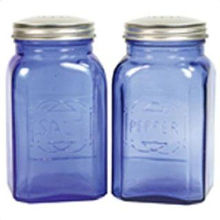 Culinary Accessories Retro Salt & Pepper Shaker 4 1/2" x 2 3/4", Blue (a)   Salt And Pepper Shaker Sets
