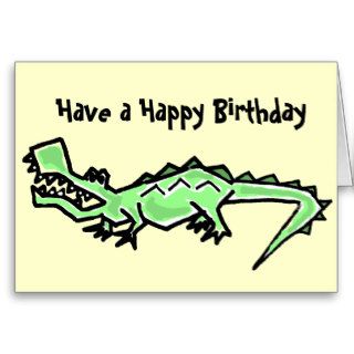 BT  Gator Birthday Card