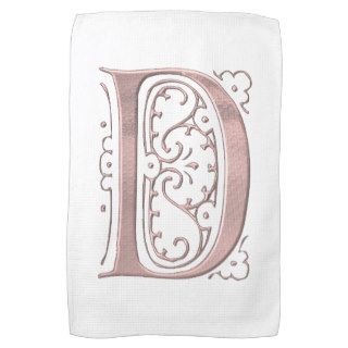 Fancy Letter D 1 Kitchen Towels