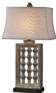 Uttermost 27451 Anacapa Lamp, Burnished Gray Wash   Table Lamps  